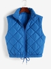 ZAFUL Gilet Matelassé Zippé M Bleu