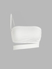ZAFUL Haut Bandeau Court Découpé à Une Epaule Xl Blanc
