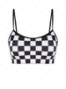 ZAFUL Haut de Bikini à Bretelle à Carreaux M Noir