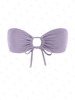 ZAFUL Haut de Bikini Bandeau Brillant Métallique à Paillettes M Pourpre