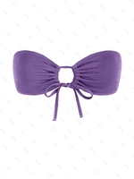 ZAFUL Haut de Bikini Bandeau Brillant Métallique à Paillettes S Concorde