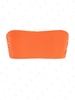 ZAFUL Haut de Bikini Bandeau Côtelé à Lacets M Orange