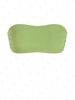 ZAFUL Haut de Bikini Bandeau Côtelé M Vert clair