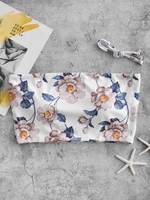 ZAFUL Haut de Bikini Bandeau Côtelé Tournesol L Bleu océan