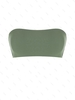 ZAFUL Haut de Bikini Bandeau Rembourré L Vert noisette