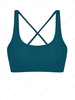 ZAFUL Haut de Bikini Court Croisé au Dos à Col U Xl Vert profond