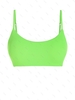 ZAFUL Haut de Bikini Côtelé M Vert
