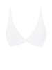 ZAFUL Haut de Bikini Côtelé Tordu Noué Au Dos L Blanc