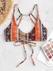 ZAFUL Haut de Bikini Fleur Cachemire à Bretelle Style Bohémien M Multi c