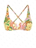ZAFUL Haut de Bikini Fleuri Croisé à Armature V Xs Multi a
