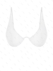 ZAFUL Haut de Bikini Plongeant à Armature S Blanc