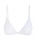 ZAFUL Haut de Bikini Plongeant à Bretelle Fine M Blanc