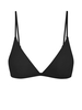 ZAFUL Haut de Bikini Plongeant à Bretelle Fine M Noir