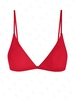 ZAFUL Haut de Bikini Plongeant à Bretelle Fine M Rouge