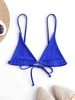 ZAFUL Haut de Bikini Simple à Cordon M Bleu cobalt