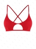 ZAFUL Haut de Bikini Texturé Croisé en Forme D