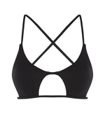 ZAFUL Haut de Bikini Texturé Croisé en Forme D