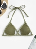 ZAFUL Haut de Bikini Texturé Côtelé en Forme D