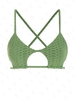 ZAFUL Haut de Bikini Texturé en Forme D