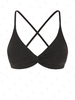 ZAFUL Haut de Bikini Texturé Torsadé S Noir