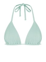 ZAFUL Haut de Bikini Texturé Triangle Noué Au Dos S Vert clair