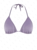 ZAFUL Haut de Bikini Triangle Fil Métallique Brillant L Pourpre