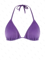 ZAFUL Haut de Bikini Triangle Fil Métallique Brillant M Concorde