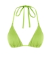 ZAFUL Haut de Bikini Triangle Métallique Brillant L Vert