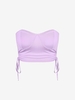 ZAFUL Haut Tube Découpé à Cordon M Violet clair
