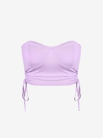 ZAFUL Haut Tube Découpé à Cordon M Violet clair