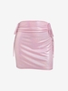 ZAFUL Jupe Découpée Nouée Métallique Ovale L Rose léger