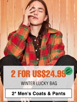 ZAFUL Lucky Bag - Vêtements pour hommes 1*Manteau & 1*Pantalon - Quantité limitée Xl