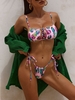 ZAFUL Maillot de Bain Bikini Ananas Noué à Côté S Rose léger