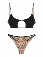 ZAFUL Maillot de Bain Bikini Découpé en Forme de Girafe et D