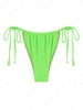 ZAFUL Maillot de Bain Bikini Feuille Texturé Noué à Côté M Vert