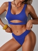ZAFUL Maillot de Bain Bikini Feuille Texturé Tôle de L