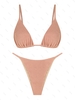 ZAFUL Maillot de Bain Bikini Noué Texturé à Corde M Rose clair