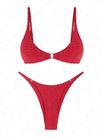 ZAFUL Maillot de Bain Bikini Texturé à Nid D
