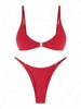 ZAFUL Maillot de Bain Bikini Texturé à Nid D