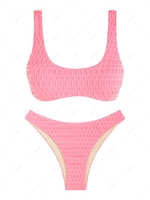 ZAFUL Maillot de Bain Bikini Texturé Nid D
