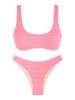 ZAFUL Maillot de Bain Bikini Texturé Nid D