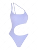 ZAFUL Maillot de Bain Découpé à Une Epaule Une-Pièce M Bleu clair
