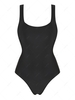 ZAFUL Maillot de Bain Découpé Carré Une-Pièce S Noir
