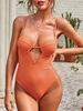 ZAFUL Maillot de Bain Découpé Une-Pièce Xl Orange