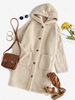 ZAFUL Manteau à Capuche Fourré L Blonde