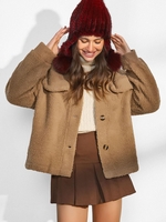ZAFUL Manteau Goutte Epaule à Rabat Détaillé S Orange tigre