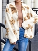 ZAFUL Manteau Ours Dessin Animé avec Poches L Blanc