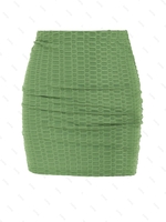 ZAFUL Mini Jupe de Plage Moulante Texturée Nid D