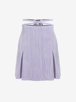 ZAFUL Mini Jupe Texturée L Violet clair