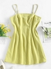ZAFUL Mini Robe à Bretelle Fine S Vert clair